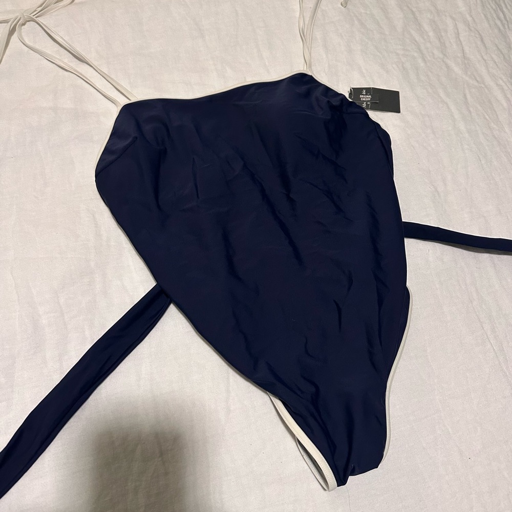 Abercrombie and Fitch Navy one piece swimsuit - Picture 3 of 6